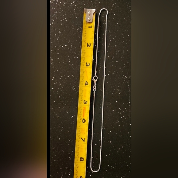 925 Sterling Silver 1.2mm Snake Chain Necklace Lobster Clasp Closure 16" - Picture 3 of 4